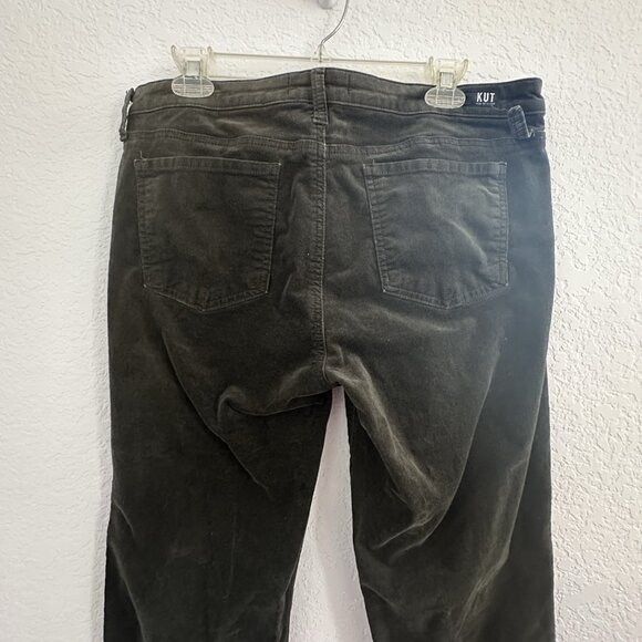 Kut From The Kloth Catherine‎ Boyfriend Corduroy Pants Womens 12 Olive Classic - Picture 4 of 12